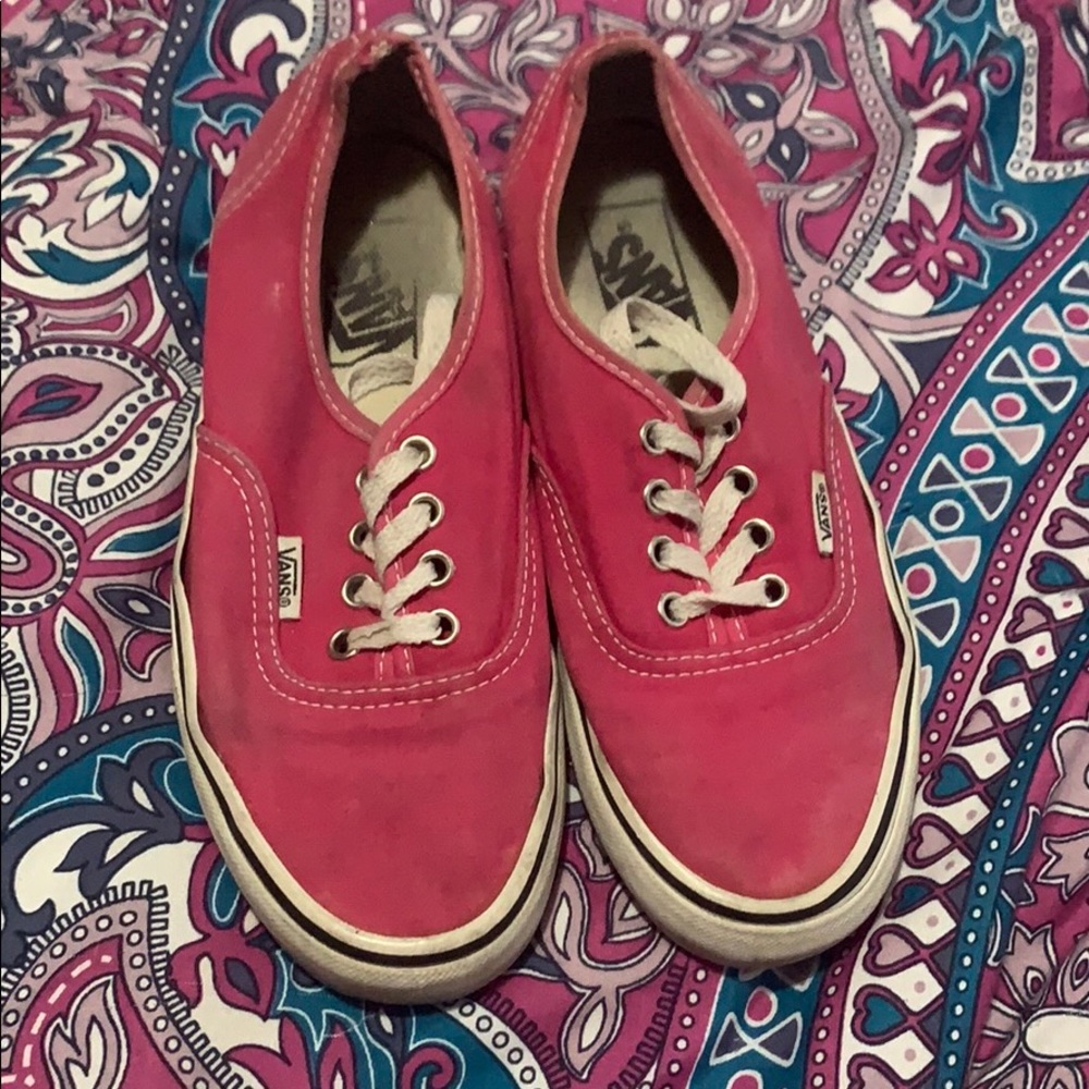 Pink woman’s vans 6.5